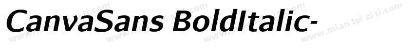 CanvaSans BoldItalic字体转换